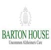 Barton House logo with the slogan 'Uncommon Alzheimer's Care' beneath a pinecone symbol.
