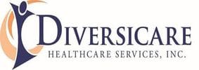 Logo of Diversicare Healthcare Services, Inc., featuring a stylized human figure with an orange and blue design next to the company name in dark blue text.